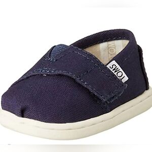 Toms Alpargata Infant Navy Slip-On Shoes